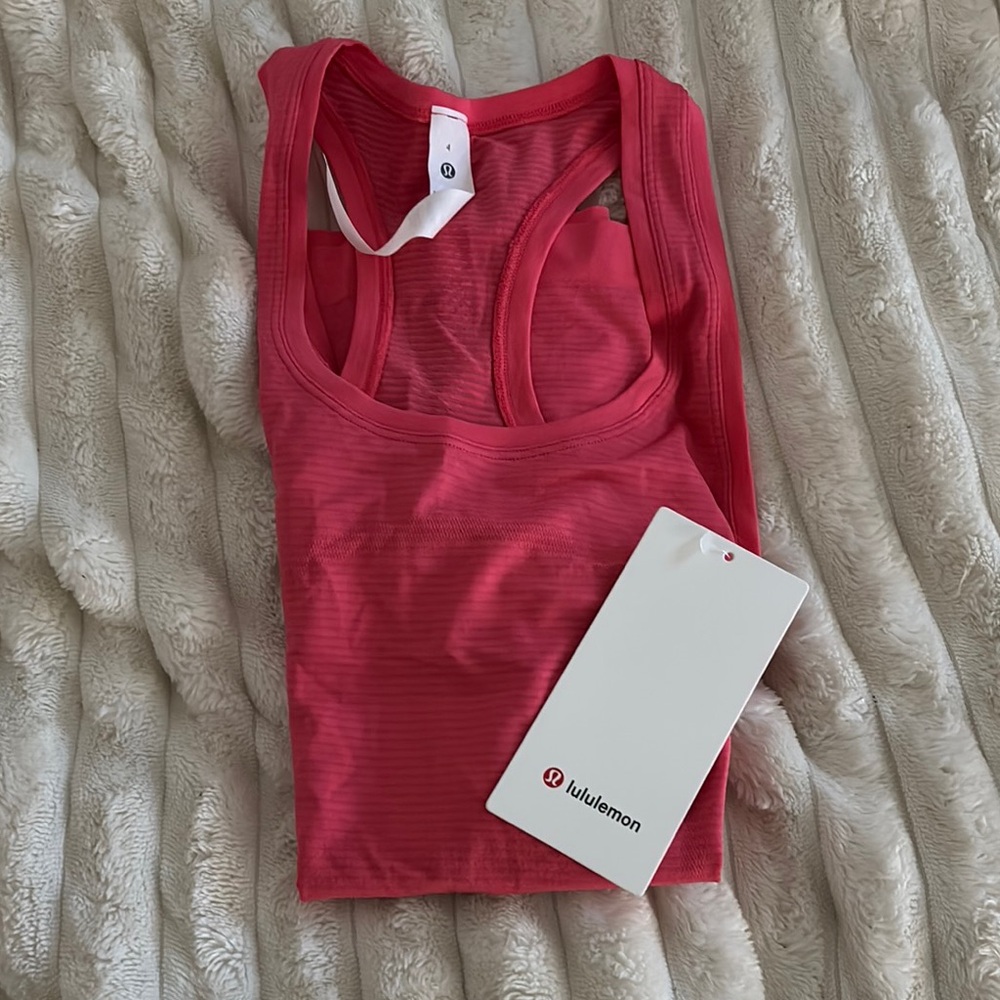 Brand new lululemon glaze pink swiftly tech racerback tank 2.0 size 4